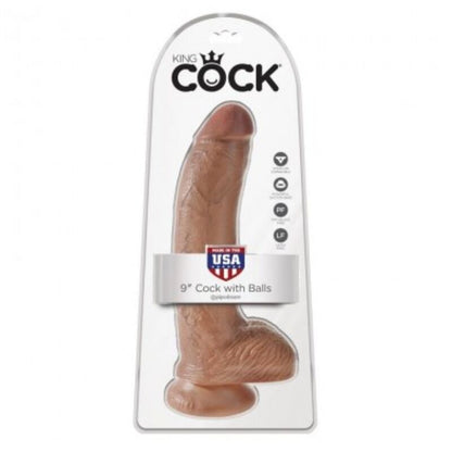 King Cock realistinen dildo kiveksillä - 22,8 cm