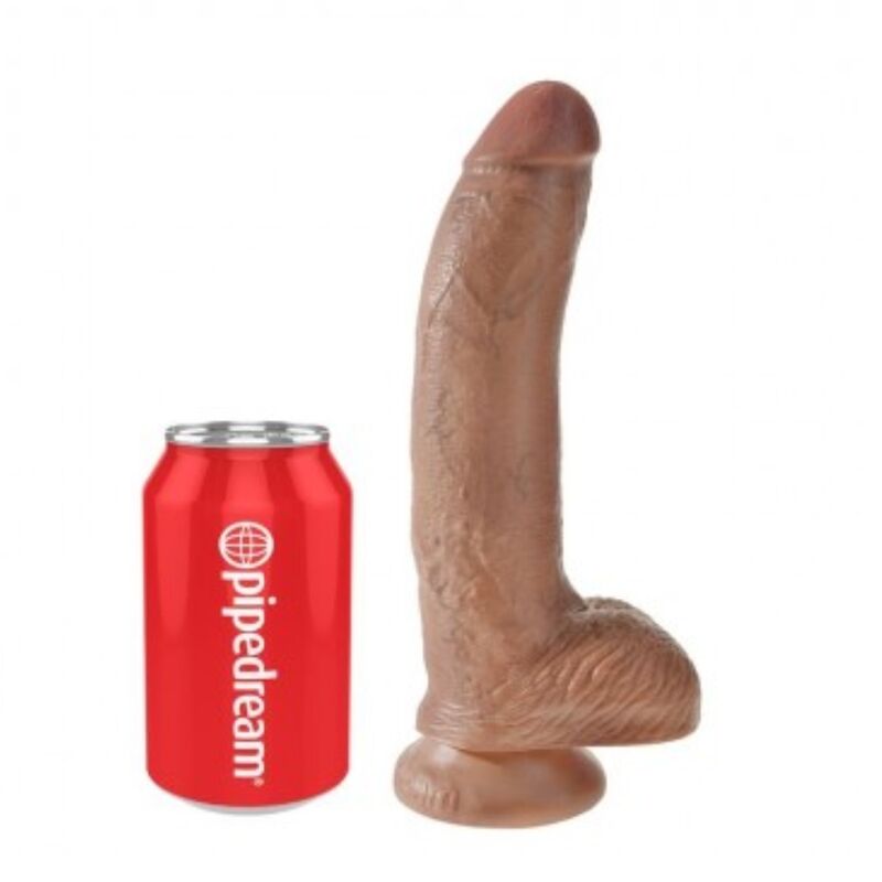 King Cock realistinen dildo kiveksillä - 22,8 cm