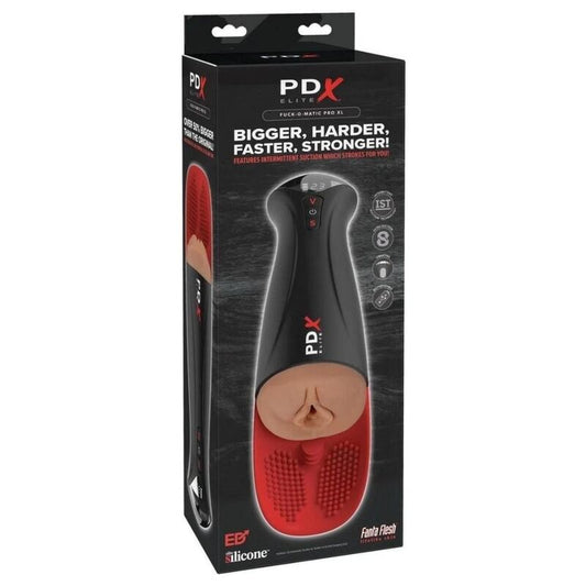 PDX Elite Fap-O-Matic Pro XL automaattinen värisevä masturbaattori - ruskea - 34,9 cm