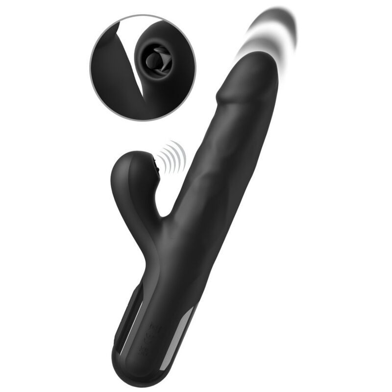 Fetish Fantasy Series Sonix Silicone Thruster rabbit-vibraattori - musta