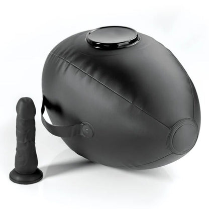 Fetish Fantasy Series Body Dock puhallettava intiimipallo dildolla - musta - 41,9 cm
