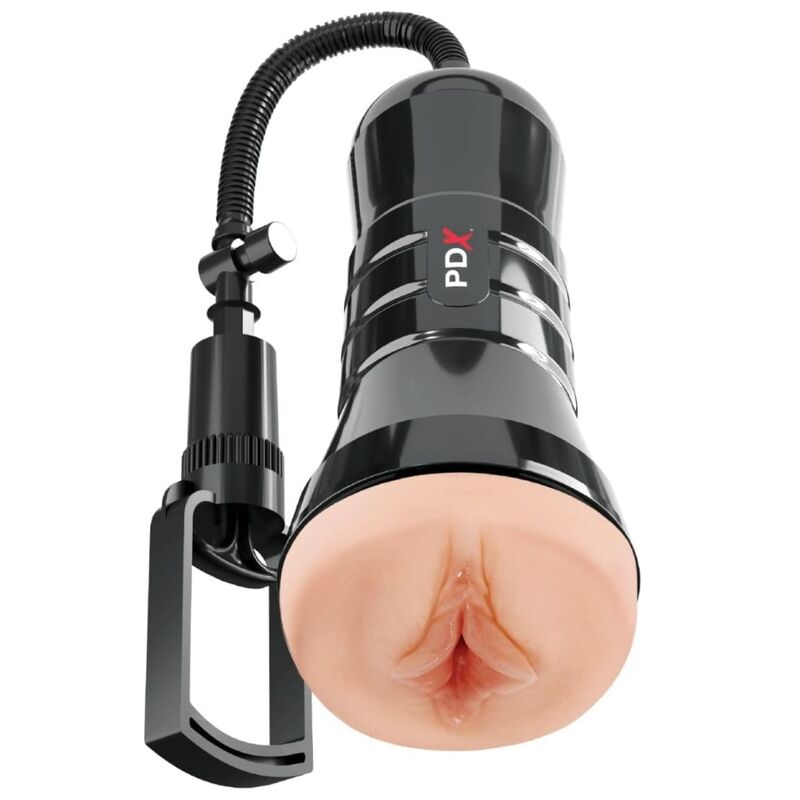 PDX Extreme Wet Pussies Super Sucker XXL masturbaattori imulla - vaalea - 27,3 cm