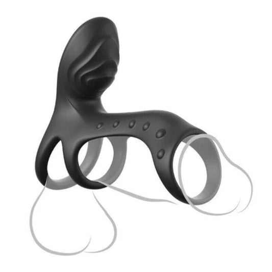 Fantasy C-Ringz Ultimate Couples Cage Pro värisevä penisrengas - 19,5 cm