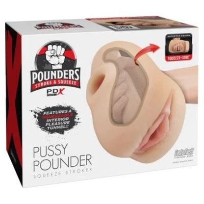 PDX Plus Pussy Pounder realistinen puristettava vaginamasturbaattori - 18 cm