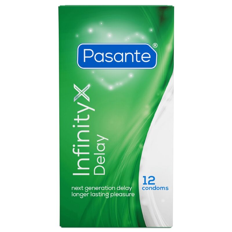 Pasante Delay Infinity kondomit - 12 kpl