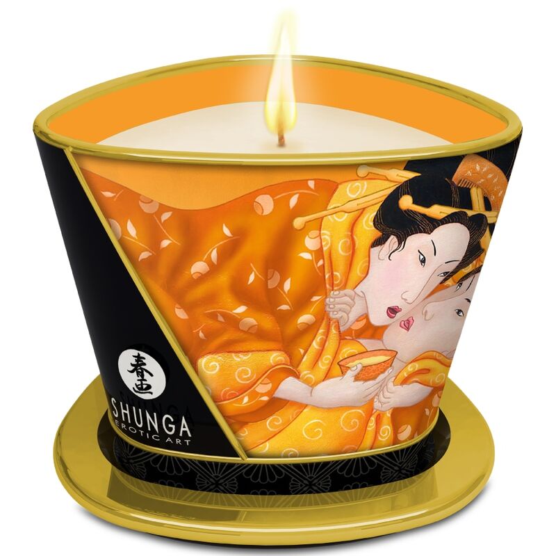Shunga hierontakynttilä - mango - 170 ml