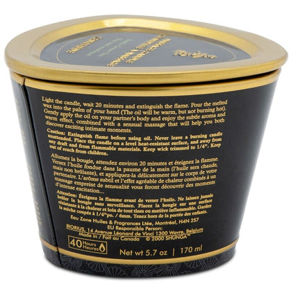 Shunga hierontakynttilä - mango - 170 ml