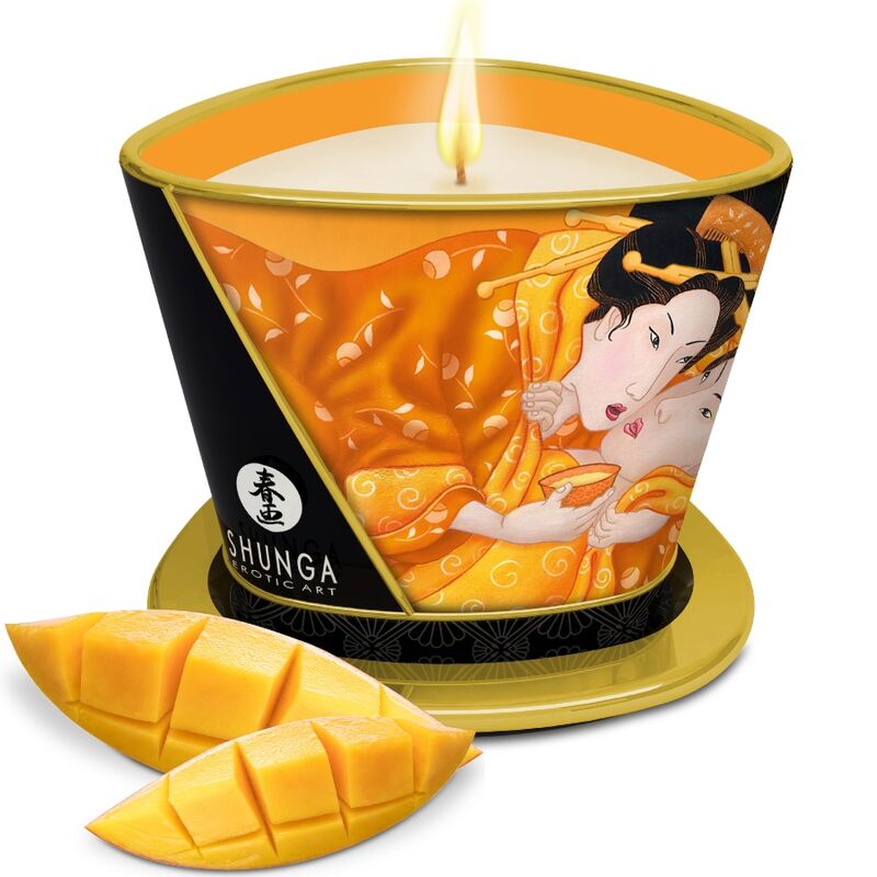 Shunga hierontakynttilä - mango - 170 ml