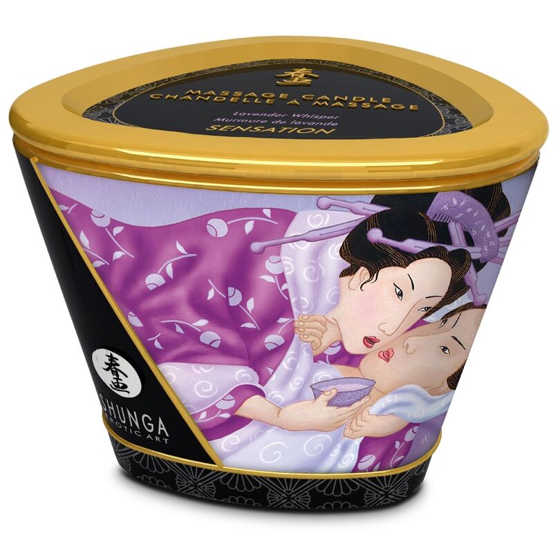 Shunga hierontakynttilä - laventeli - 170 ml