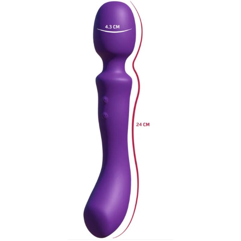 She.E.O kaksipäinen värisevä hierontasauva - violetti