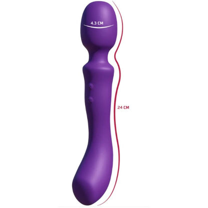 She.E.O kaksipäinen värisevä hierontasauva - violetti