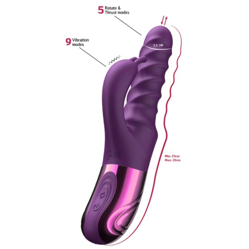 She.E.O Rabbit Swirl rabbit-vibraattori - violetti