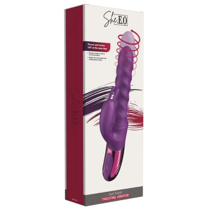 She.E.O Rabbit Swirl rabbit-vibraattori - violetti