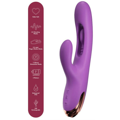 She.E.O liikkuva rabbit-vibraattori G-pisteelle - violetti