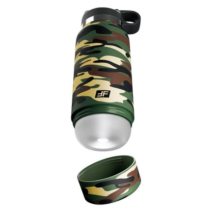 PDX Plus Fap Flask Happy Camper huomaamaton masturbaattori - maastokuvio