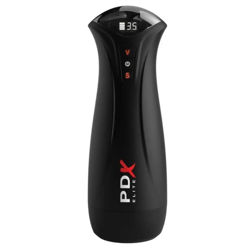 PDX Elite Fap-Gasm masturbaattori sykkivällä imulla ja värinällä