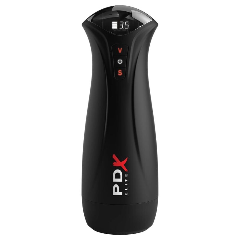 PDX Elite Fap-Gasm masturbaattori sykkivällä imulla - läpinäkyvä