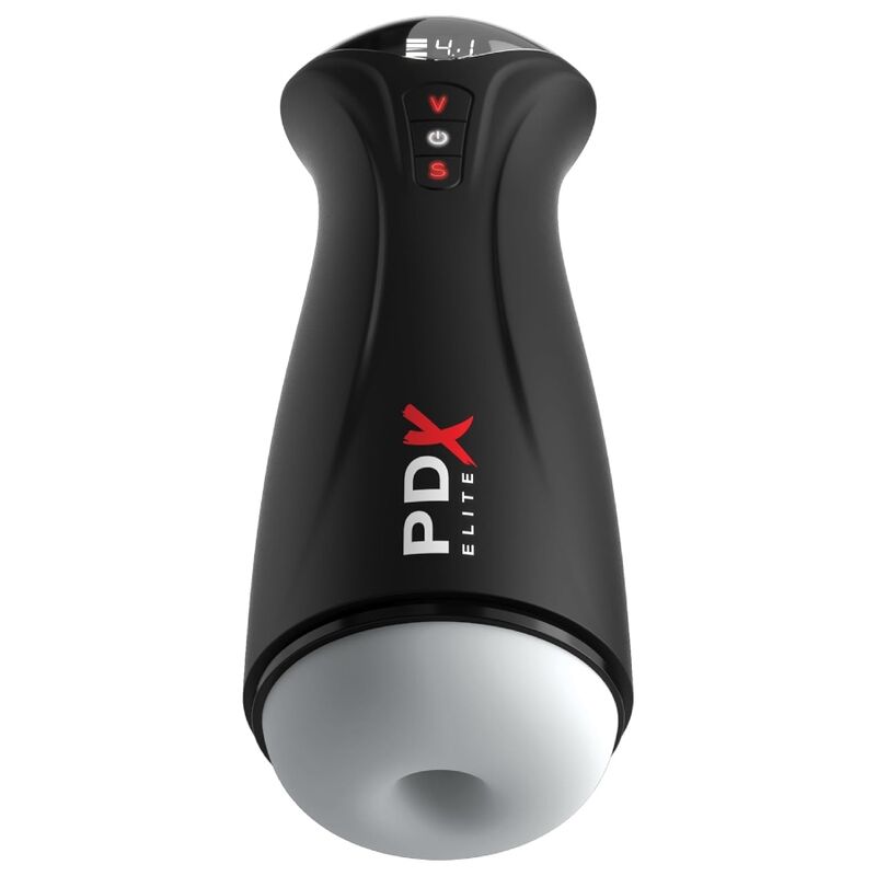 PDX Elite Fap-Gasm masturbaattori sykkivällä imulla - läpinäkyvä