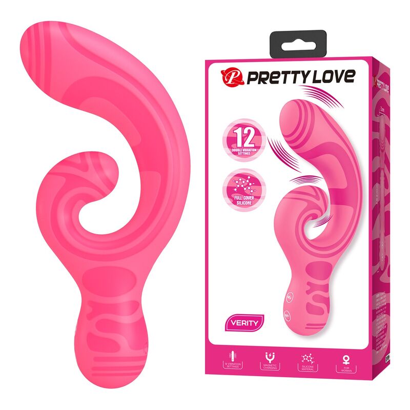 Pretty Love Verity USB-ladattava kaksipäinen hieroja