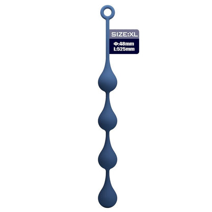 Mr Play silikoniset anaalihelmet XL - sininen - 52,5 cm