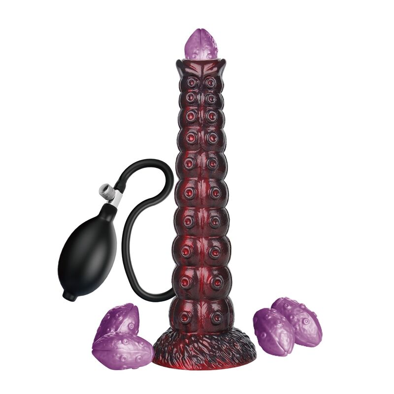 Power Monsters Voidclaw Brute puhallettava kaksivärinen silikonidildo - 29 cm - Ø 5,7 cm
