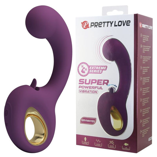 Pretty Love Brynnlee kielivibraattori - 10 värinä- ja 5 nuolemisohjelmaa - violetti