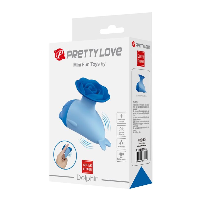 Pretty Love Dolphin USB-ladattava minivibraattori