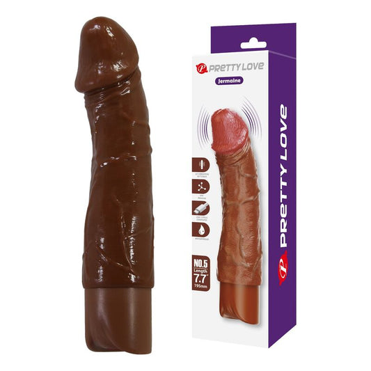 Pretty Love Donald realistinen vibraattori - ruskea - 19,5 cm - Ø 4 cm