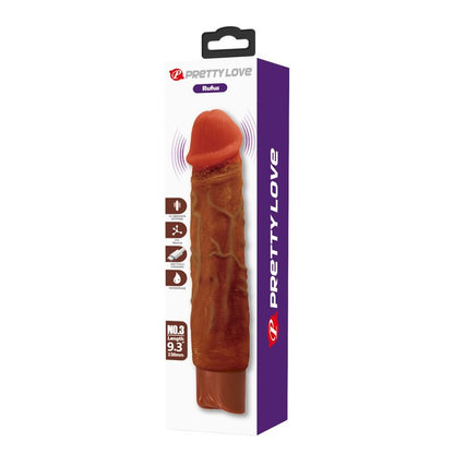 Pretty Love Duke realistinen vibraattori - ruskea - 23,5 cm - Ø 4,8 cm