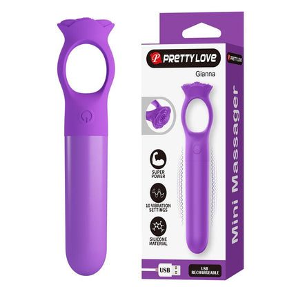 Pretty Love Giana ladattava minihierontavibraattori - violetti