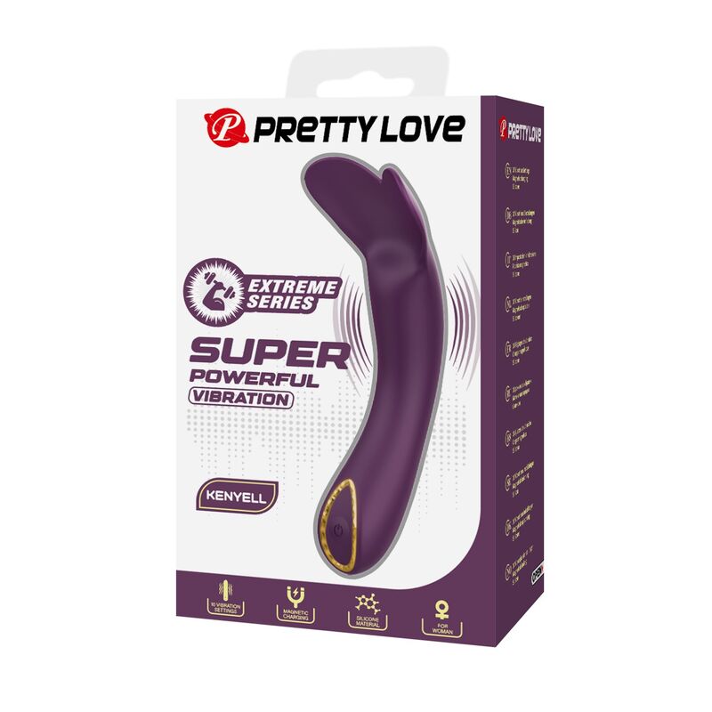 Pretty Love Kenyell ladattava vibraattori - 10 toimintoa - violetti