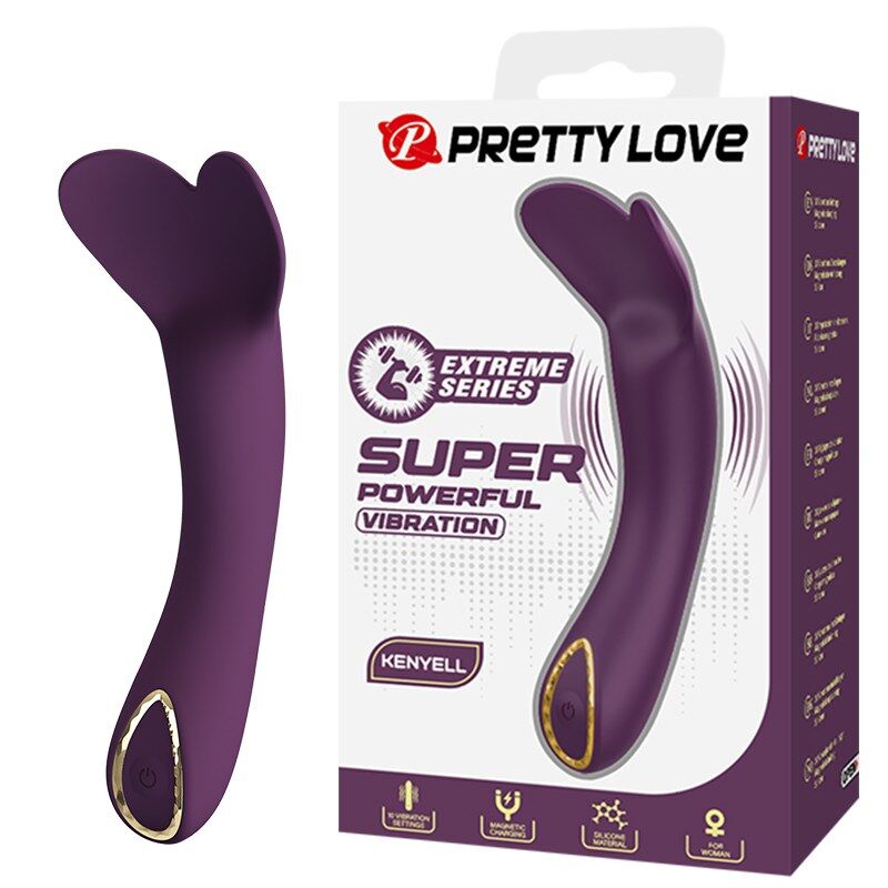 Pretty Love Kenyell ladattava vibraattori - 10 toimintoa - violetti