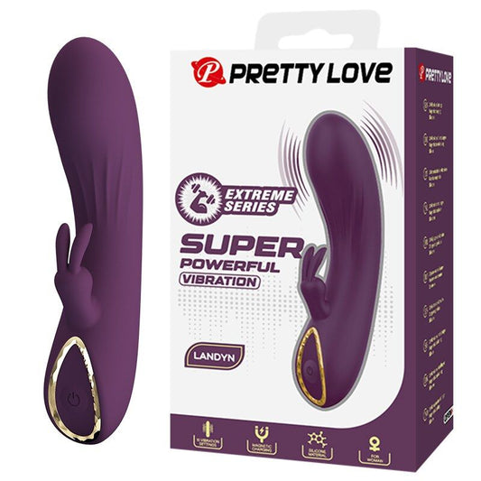 Pretty Love Landyn ladattava rabbit-vibraattori - 10 toimintoa - violetti