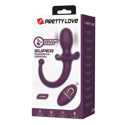 Pretty Love Lioea värisevä anustappi hännällä ja kaukosäätimellä - 12 toimintoa - violetti