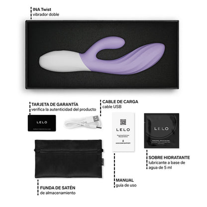 LELO - Ina Twist rabbit-vibraattori - laventeli