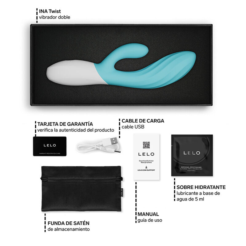 LELO - Ina Twist rabbit-vibraattori - sininen