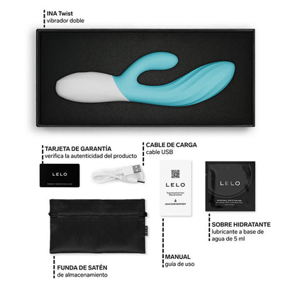 LELO - Ina Twist rabbit-vibraattori - sininen