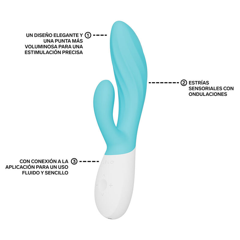 LELO - Ina Twist rabbit-vibraattori - sininen