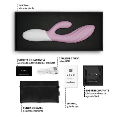 LELO - Ina Twist rabbit-vibraattori - vaaleanpunainen