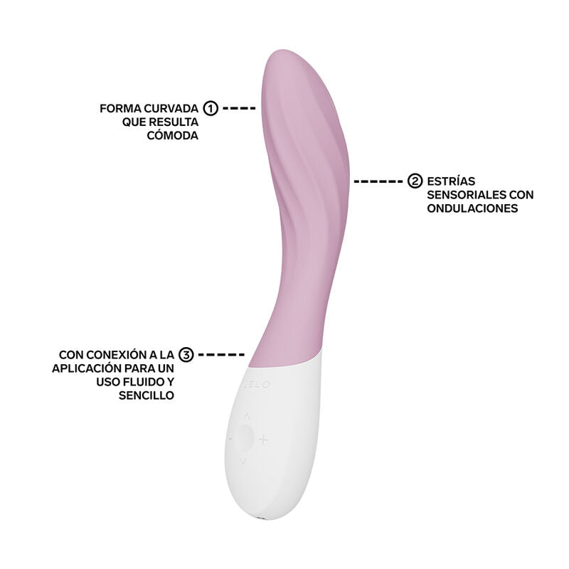 LELO - Mona Twist ladattava sovellusohjattava G-pistevibraattori - vaaleanpunainen