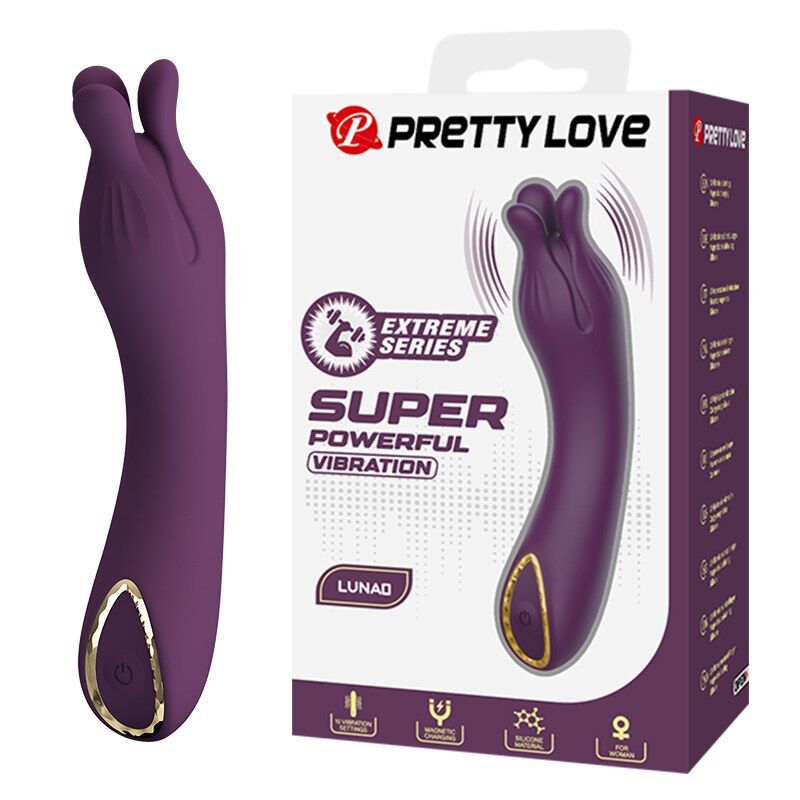 Pretty Love Lunao ladattava vibraattori - 10 toimintoa - violetti