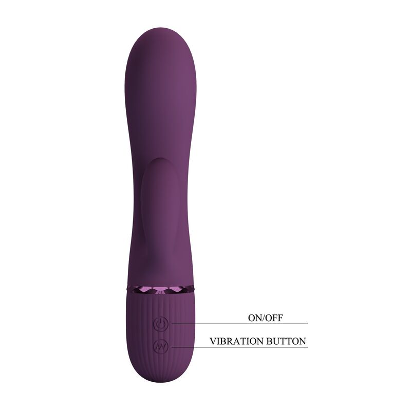 Pretty Love Margie ladattava rabbit-vibraattori - 10 toimintoa - violetti