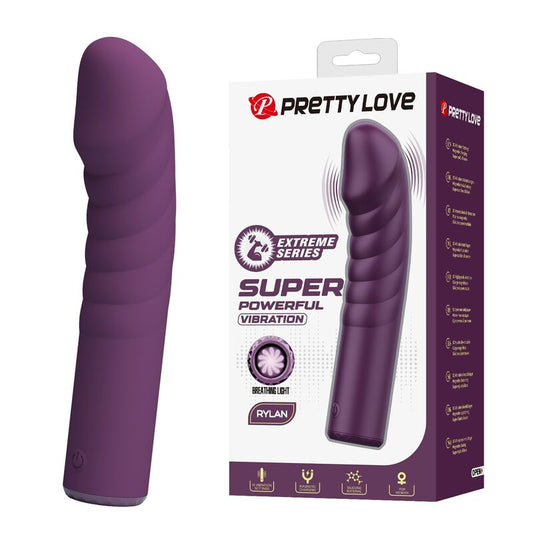 Pretty Love Ryland ladattava vibraattori - 10 toimintoa - violetti
