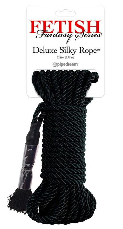 Fetish Fantasy Series Deluxe silkkiköysi - musta - 9,75 m