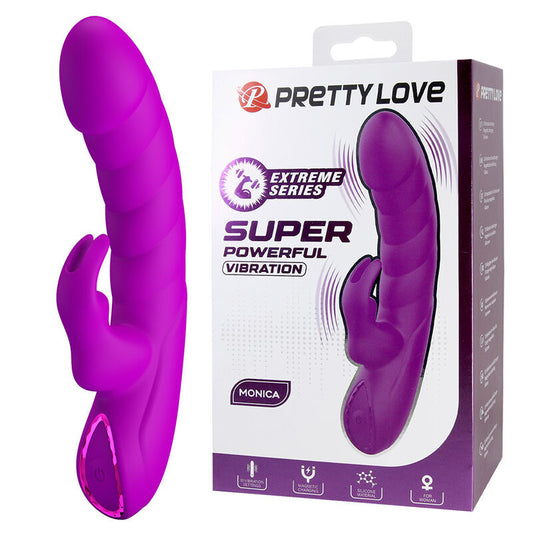 Pretty Love Monica ladattava G-piste- ja klitorisvibraattori - violetti