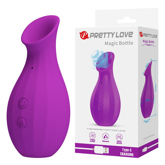 Pretty Love Magic Bottle ladattava klitoriskiihotin imutoiminnolla - violetti