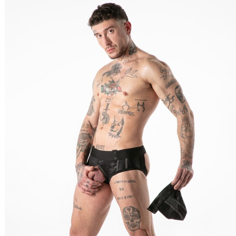 LOCKER GEAR - Full Military Access Jock Brief alushousut - musta - XL