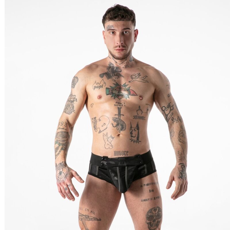 LOCKER GEAR - Full Military Access Jock Brief alushousut - musta - XL