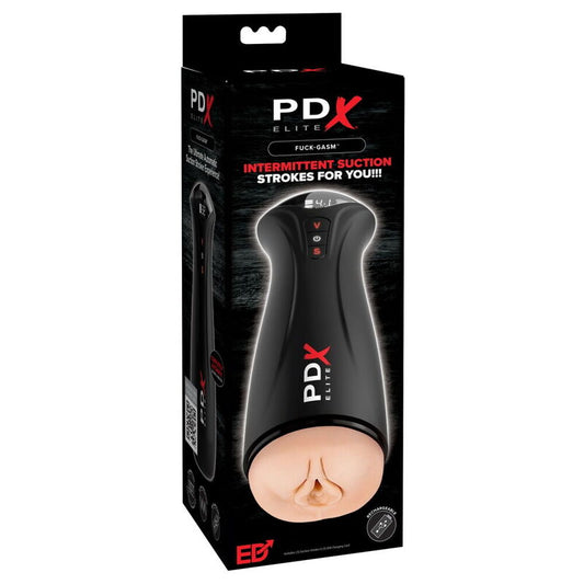 PDX Elite Fap-Gasm masturbaattori sykkivällä imulla ja värinällä