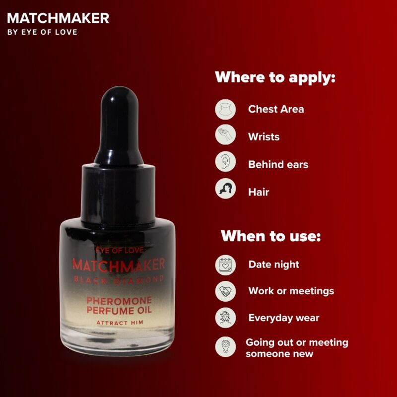 Eye of Love Matchmaker Black Diamond feromonituoksuöljy - 20 ml